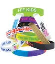 12mm Wide Silicone Wrist Band - Debossed with Colour Infill